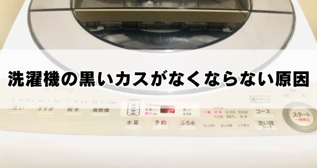洗濯機の黒いカスがなくならない原因